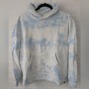Faherty Light Blue Tie-Dye Hoodie